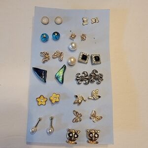 14 Pairs of Pierced Earrings